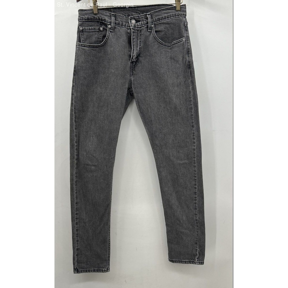 Levi's 512 Slim Taper Jeans Men's Size 31x32 Black Washed Casual
